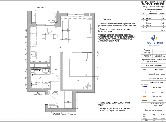 Дизайн однокомнатной квартиры по адресу Аминьевское шоссе, дом 4Д, корпус В