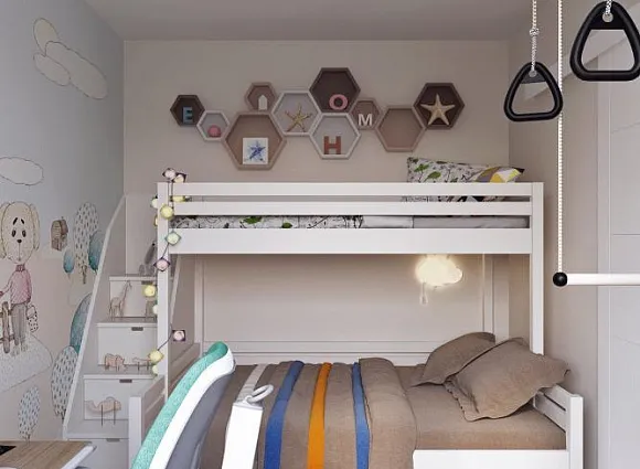 Дизайн-проект квартиры 31 кв.м в ЖК Новая Звезда_8 Дизайн-проект квартиры 31 кв.м в ЖК Новая Звезда