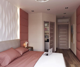 Дизайн-проект 2-комнатной квартиры 67,25 кв.м по адресу: Москва, улица Старокрымская, дом 15, корпус 1_1