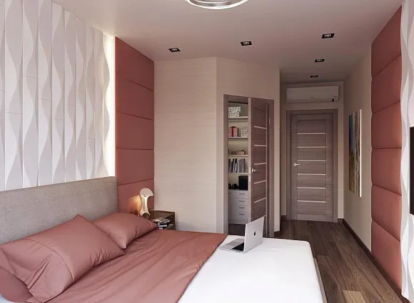 Дизайн-проект 2-комнатной квартиры 67,25 кв.м по адресу: Москва, улица Старокрымская, дом 15, корпус 1