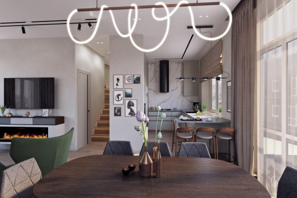 Дизайн таунхауса 100 кв. м в КП Марсель_0