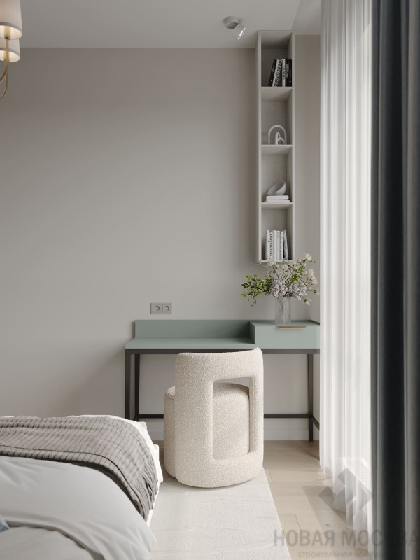 Дизайн однокомнатной квартиры по адресу: поселок Заречье, Мещерский бульвар, дом 2_12 Дизайн однокомнатной квартиры по адресу: поселок Заречье, Мещерский бульвар, дом 2_12