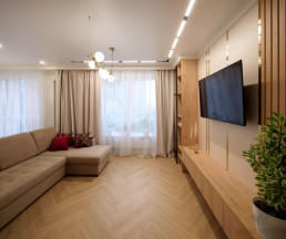 Ремонт под ключ двухкомнатной квартиры по адресу ул. Поляны, 5а-1_2 Ремонт под ключ двухкомнатной квартиры по адресу ул. Поляны, 5а-1_2