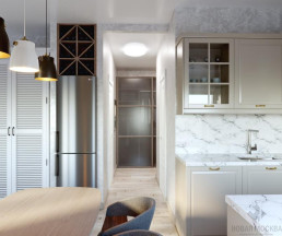 Дизайн-проект 2-комнатной квартиры 45 кв.м по адресу: Москва, посёлок Коммунарка, улица Бачуринская, дом 7, корпус 2_2