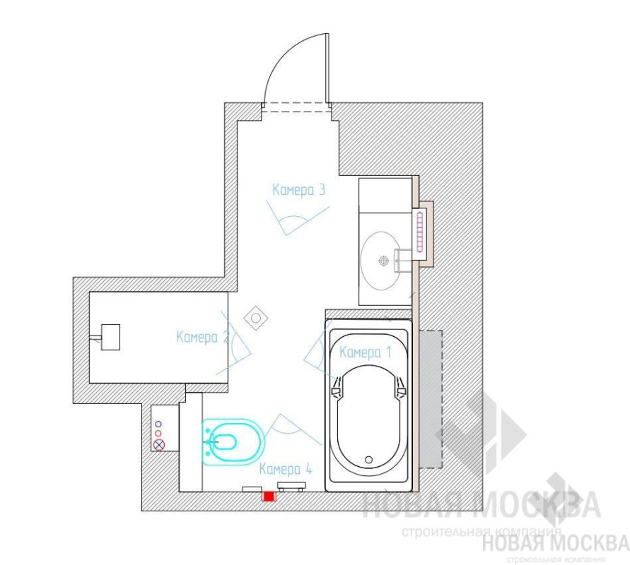 Дизайн санузла в квартире по адресу Пестовский переулок, дом 12_5 Дизайн санузла в квартире по адресу Пестовский переулок, дом 12_5