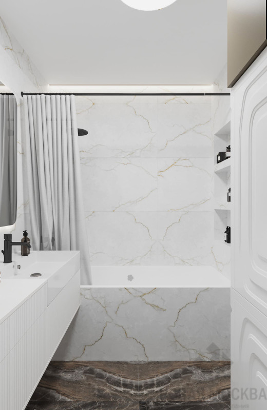 Дизайн однокомнатной квартиры по адресу: ЖК Метрополия, Волгоградский проспект, дом 32/5, корпус 3_14 Дизайн однокомнатной квартиры по адресу: ЖК Метрополия, Волгоградский проспект, дом 32/5, корпус 3_14