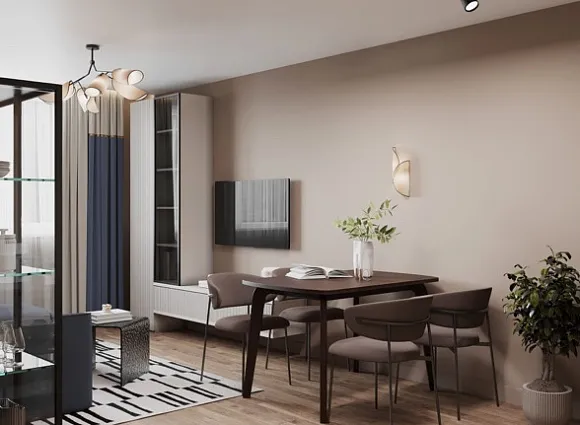 Дизайн трехкомнатной квартиры по адресу: улица Полярная, дом 32, корпус 3