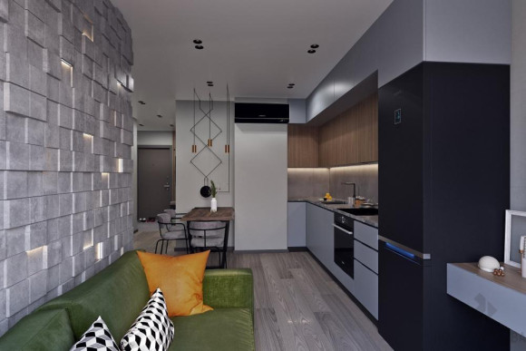 Дизайн 1-комнатной квартиры 40 кв.м в ЖК Домашний_0