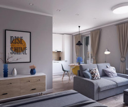 Дизайн-проект 1-комнатной квартиры 37,42 кв.м по адресу: Московская область, город Красногорск, улица Пришвина, дом 2_1