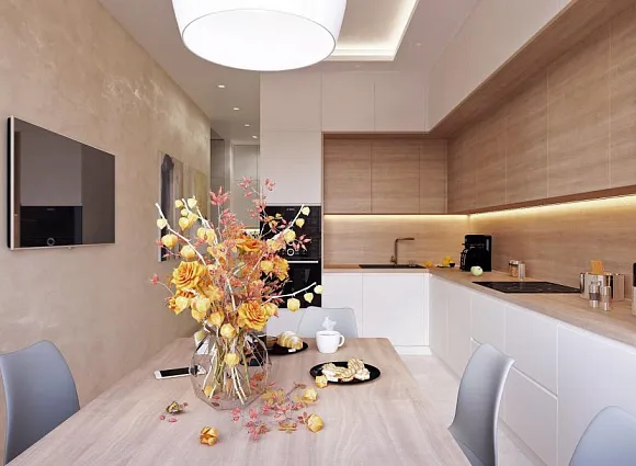 Дизайн-проект 3-комнатной квартиры 93 кв.м в ЖК Скандинавия