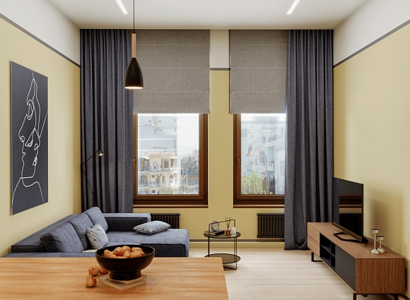 Дизайн-проект квартиры 52 кв.м в ЖК Резиденции архитекторов_0 Дизайн-проект квартиры 52 кв.м в ЖК Резиденции архитекторов