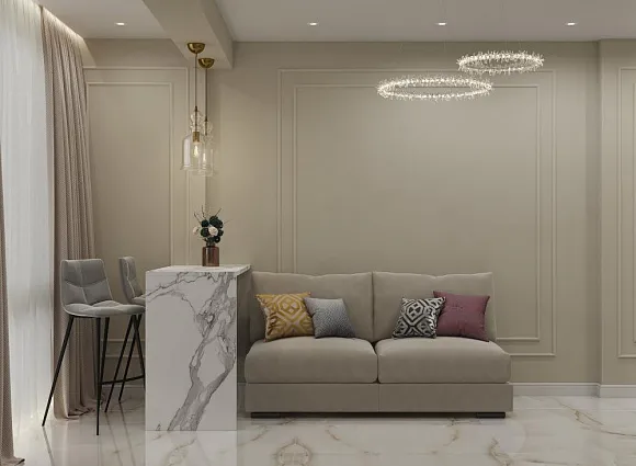 Дизайн квартиры 85 кв. м в ЖК Белые ночи_12 Дизайн квартиры 85 кв. м в ЖК Белые ночи