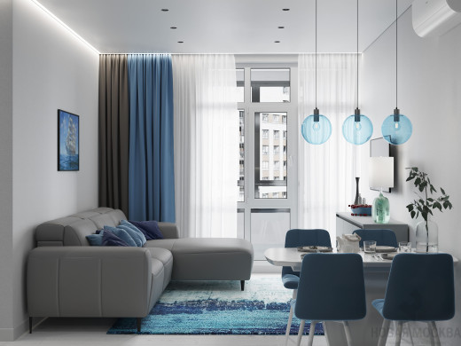 Дизайн двухкомнатной квартиры по адресу ул. Эдварда Грига, дом 16, корпус 1_0 Дизайн двухкомнатной квартиры по адресу ул. Эдварда Грига, дом 16, корпус 1_0