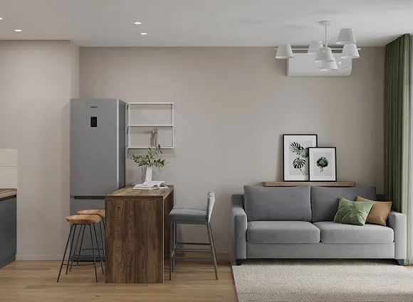 Дизайн двухкомнатной квартиры по адресу: улица Бартеневская, дом 18, корпус 1