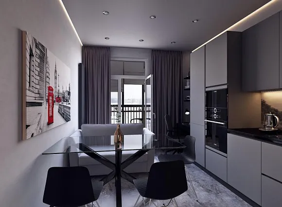 Дизайн двухкомнатной квартиры 59 кв.м в ЖК Скандинавия_2 Дизайн двухкомнатной квартиры 59 кв.м в ЖК Скандинавия