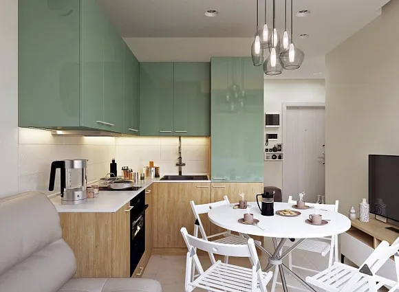 Дизайн-проект 1-комнатной квартиры 41.30 кв.м по адресу: г. Москва, пос. Внуковское, дер. Рассказовка, бул. Андрея Тарковского, д 5