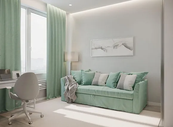 Дизайн трехкомнатной квартиры 88 кв.м в ЖК Скандинавия_20 Дизайн трехкомнатной квартиры 88 кв.м в ЖК Скандинавия