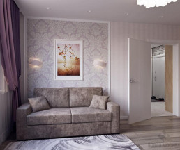 Дизайн-проект 1-комнатной квартиры 38 кв.м в ЖК Переделкино Ближнее_2