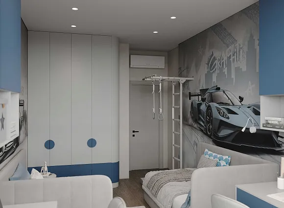 Дизайн трехкомнатной квартиры по адресу: улица Эдварда Грига, дом 9, корпус 3