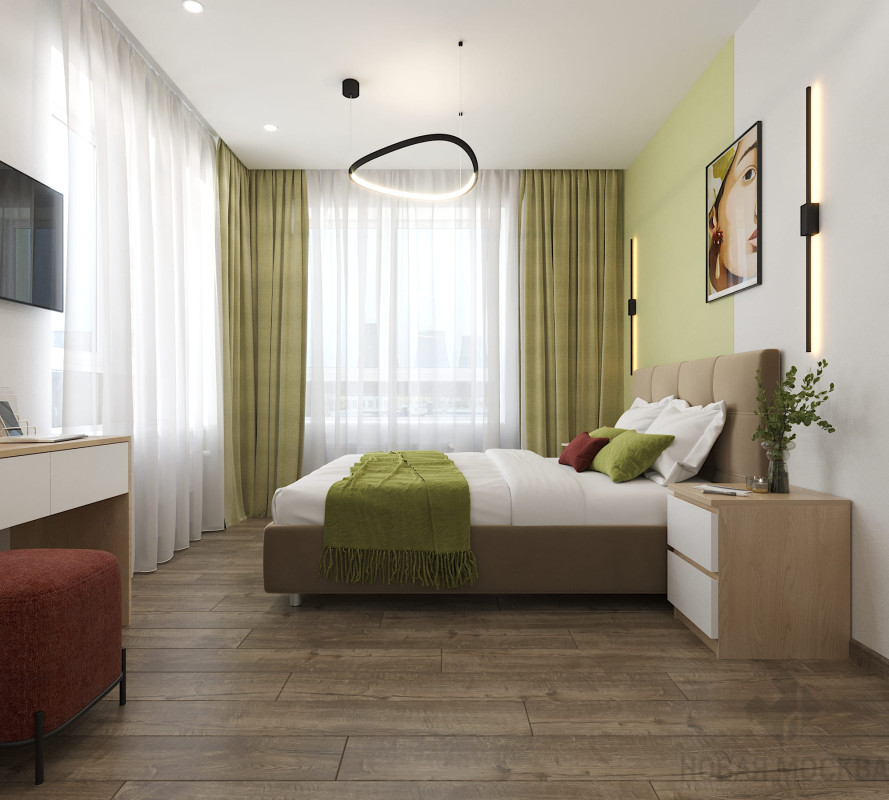 Дизайн двухкомнатной квартиры по адресу: Очаковское шоссе, 9А_11 Дизайн двухкомнатной квартиры по адресу: Очаковское шоссе, 9А_11