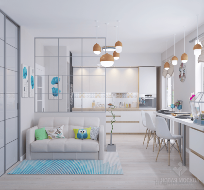 Дизайн-проект 1-комнатной квартиры 44 кв.м по адресу: Красногорск, улица Пришвина, дом 7_0