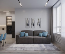 Дизайн квартиры 90 кв. м в ЖК Скандинавия Юг_1