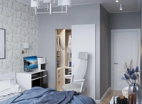 Дизайн 2-комнатной квартиры 65 кв.м в ЖК Скандинавия_8 Дизайн 2-комнатной квартиры 65 кв.м в ЖК Скандинавия