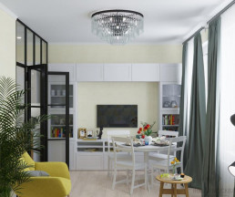 Дизайн-проект квартиры 44 кв.м в ЖК Новая Звезда_2