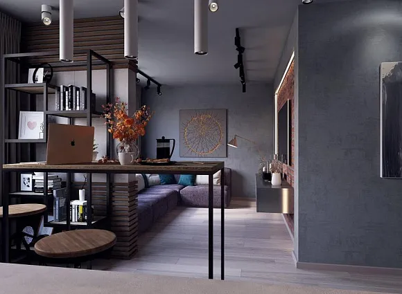 Дизайн-проект 2-комнатной квартиры в ЖК МИР Митино_4 Дизайн-проект 2-комнатной квартиры в ЖК МИР Митино