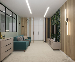 Дизайн однокомнатной квартиры по адресу ул. Генерала Донскова, дом 23, корпус 3_1 Дизайн однокомнатной квартиры по адресу ул. Генерала Донскова, дом 23, корпус 3_1