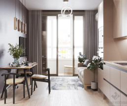 Дизайн квартиры 62 кв.м в ЖК Москва А101_1