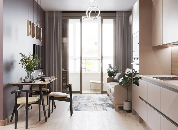 Дизайн квартиры 62 кв.м в ЖК Москва А101_1 Дизайн квартиры 62 кв.м в ЖК Москва А101