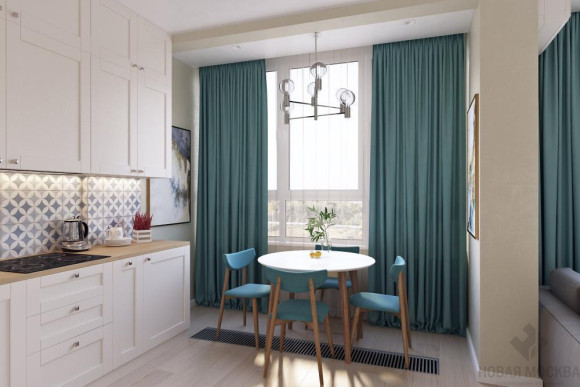 Дизайн квартиры 40 кв.м в ЖК Испанские кварталы_0