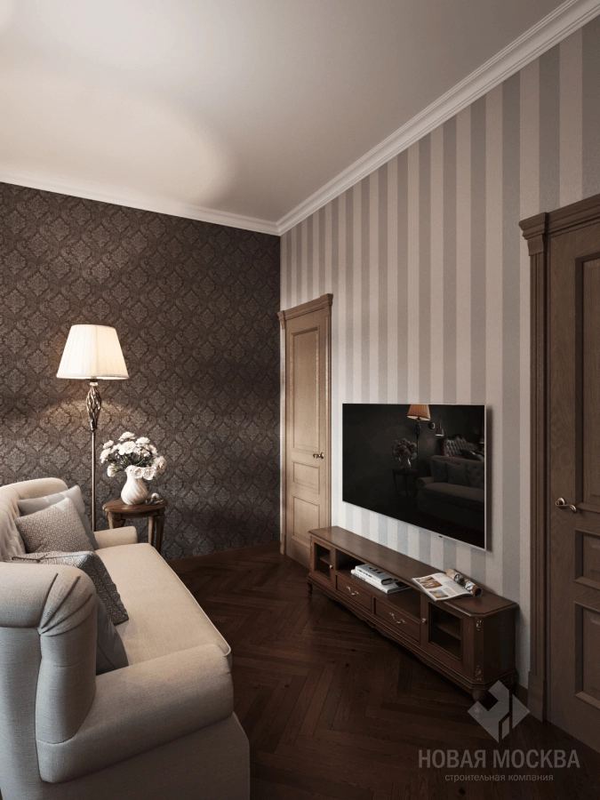 Дизай-проект однокомнатной квартиры в ЖК Рассказово_6 Дизай-проект однокомнатной квартиры в ЖК Рассказово