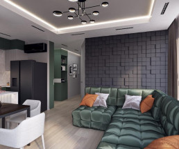 Дизайн трехкомнатной квартиры 70 кв.м в ЖК Новая звезда_2
