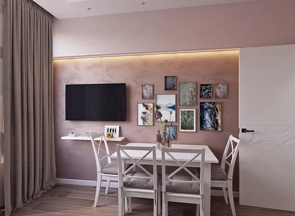 Дизайн 2-комнатной квартиры 60 кв.м в ЖК Скандинавия