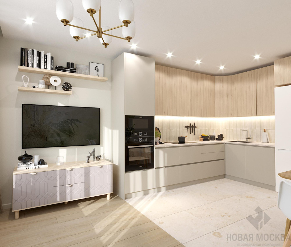 Дизайн двухкомнатной квартиры по адресу ул. Старокрымская, дом 15, корпус 2_5 Дизайн двухкомнатной квартиры по адресу ул. Старокрымская, дом 15, корпус 2_5