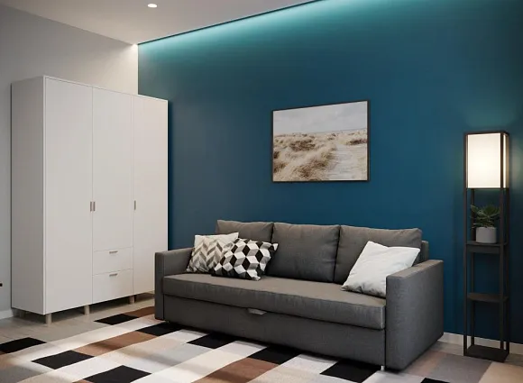 Дизайн трехкомнатной квартиры 88 кв.м в ЖК Скандинавия_19 Дизайн трехкомнатной квартиры 88 кв.м в ЖК Скандинавия