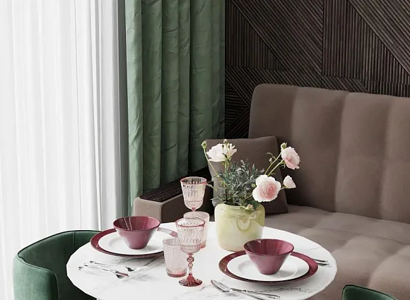 Дизайн квартиры 40 кв.м в ЖК Хорошевский