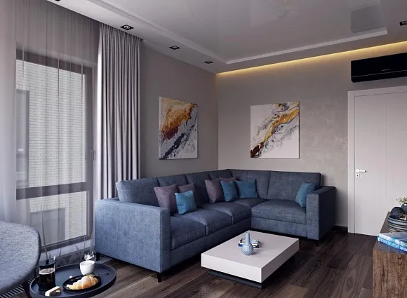 Дизайн-проект 2-комнатной квартиры 70.20 кв.м по адресу: Москва, поселение Десеновское, улица Андерсена, дом 13