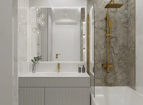 Дизайн квартиры 85 кв. м в ЖК Белые ночи_5 Дизайн квартиры 85 кв. м в ЖК Белые ночи