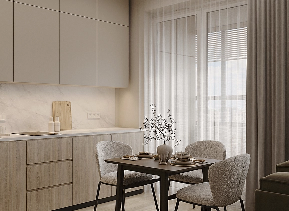 Дизайн однокомнатной квартиры по адресу Аминьевское шоссе, дом 4Д, корпус В