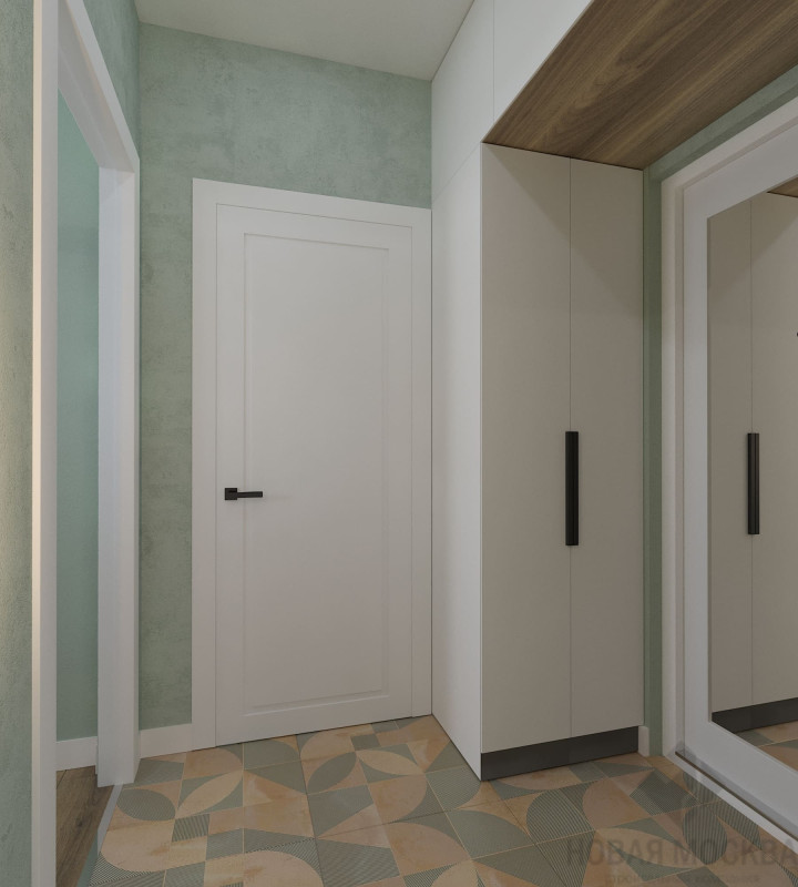 Дизайн однокомнатной квартиры по адресу ул. Генерала Донскова, дом 23, корпус 3_9 Дизайн однокомнатной квартиры по адресу ул. Генерала Донскова, дом 23, корпус 3_9