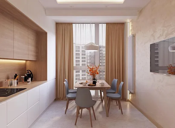 Дизайн-проект 3-комнатной квартиры 93 кв.м в ЖК Скандинавия