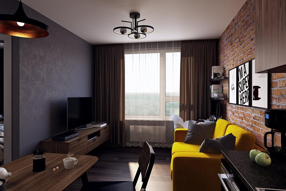 Дизайн-проект квартиры 38 кв.м в ЖК Новая Звезда_2 Дизайн-проект квартиры 38 кв.м в ЖК Новая Звезда_2