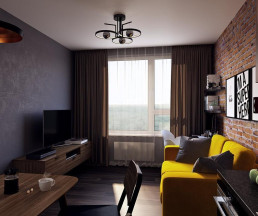 Дизайн-проект квартиры 38 кв.м в ЖК Новая Звезда_2 Дизайн-проект квартиры 38 кв.м в ЖК Новая Звезда_2