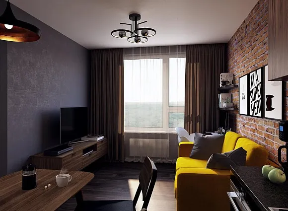 Дизайн-проект квартиры 38 кв.м в ЖК Новая Звезда_2 Дизайн-проект квартиры 38 кв.м в ЖК Новая Звезда