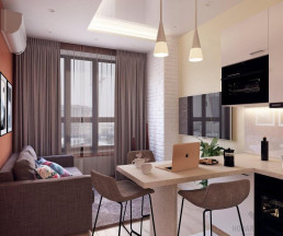 Дизайн-проект 1-комнатной квартиры 37.10 кв.м по адресу: Москва, Головинское шоссе, д. 7_1