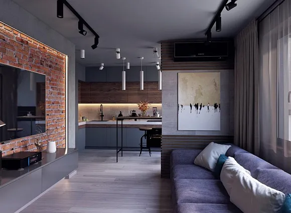 Дизайн-проект 2-комнатной квартиры в ЖК МИР Митино_3 Дизайн-проект 2-комнатной квартиры в ЖК МИР Митино