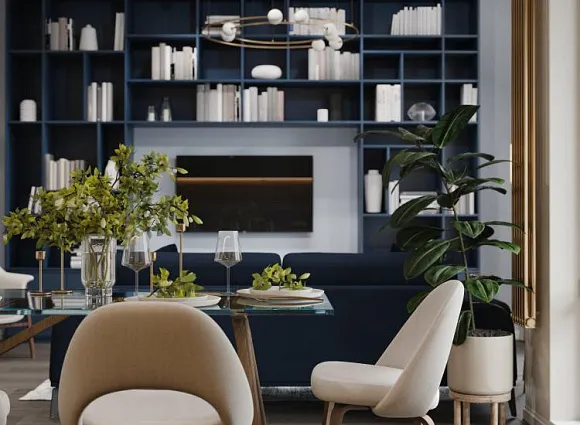 Дизайн квартиры 85 кв.м в ЖК Скандинавия_3 Дизайн квартиры 85 кв.м в ЖК Скандинавия